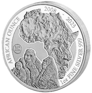 Pièce Africaine Gorilla Rwanda Argent 1 Once 2023