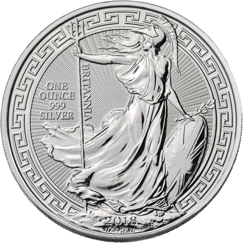 Pièce Britannia Argent 1 Once 2018 Bordure Orientale