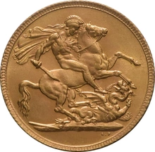 Pièce Souverain Or George V dans un Coffret Cadeau