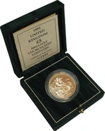 Pièce Quintuple Souverain Or 1995 Brillant Universel en Boîte