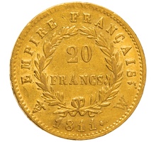 20 Francs Or Napoléon I Tête Laurée 1811 W