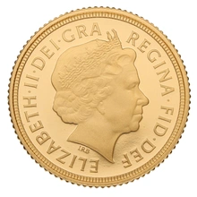 2015 Or Demi Souverain Elizabeth II Quatrième Tête BE
