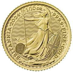 Pièce Britannia Or 1/10 Once 2024