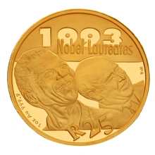 Coffret Belle épreuve Protea  piéce Or 1 once Prix nobel de la paix 2007