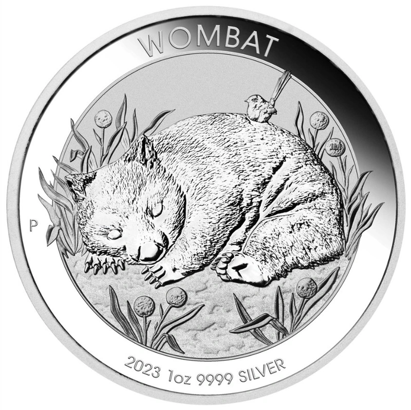 Pièce Wombat Australien Argent 1 Once 2023