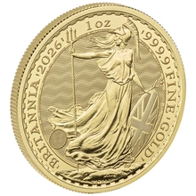 Pièce Britannia Or 1 Once 2026