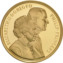 Ecrin Quintuple Souverain Or £5 Noces d'Or 1997