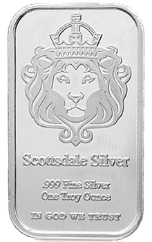 Lingot d'Argent 1 Once Scottsdale