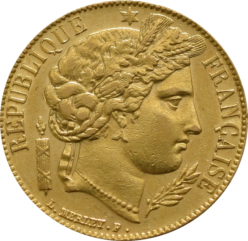 Pièce 20 Francs Or Cérès Notre Choix 1849 à 1851