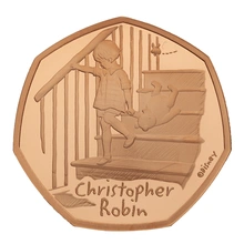 Pièce 50 Pence Or 2020 Christopher Robin en Boîte