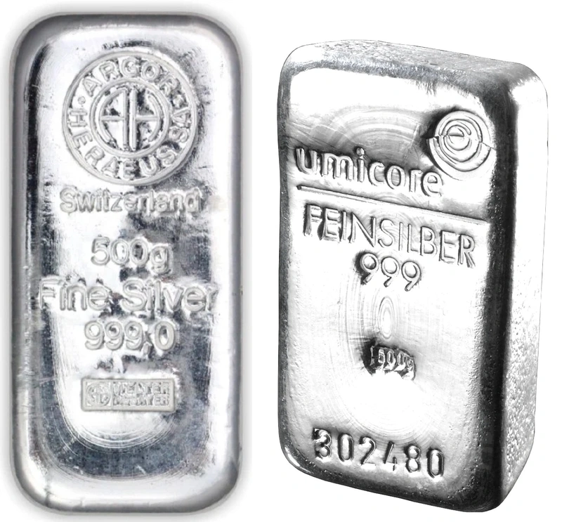 Lingot d'Argent 500g Notre Choix