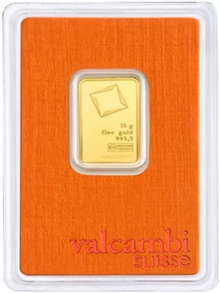 Lingot d'or 10 grammes - Valcambi