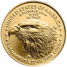 Pièce American Eagle Or 1/10 Once 2025
