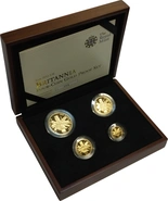 Ecrin de Collection de 4 Britannia Or 2011