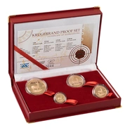 4 Pièces Krugerrand Or 1 Once 2008 BE en Boîte