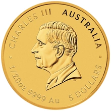 Pièce Perth Mint Lunar Or 1/20 Once 2025 Année du Serpent