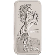 2026 Année du Cheval Perth Mint Lunar Series Lingot en argent 1oz