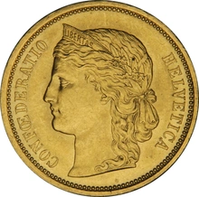 Pièce 20 Francs Or Suisse Tête Helvetia