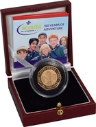 Pièce 50 Pence Or 2007 Scoutisme BE en Boîte