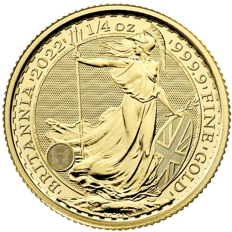 2022 Quarter Ounce Britannia Gold Coin Gift Boxed