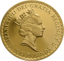 4 Pièces Britannia Or 1993 BE en Boîte