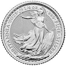 Piece Britannia 2025 de 1/4oz argent