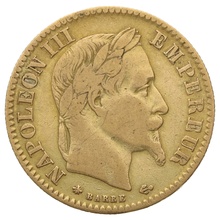 10 Francs Or 1864 Napoléon III Tête Laurée  A