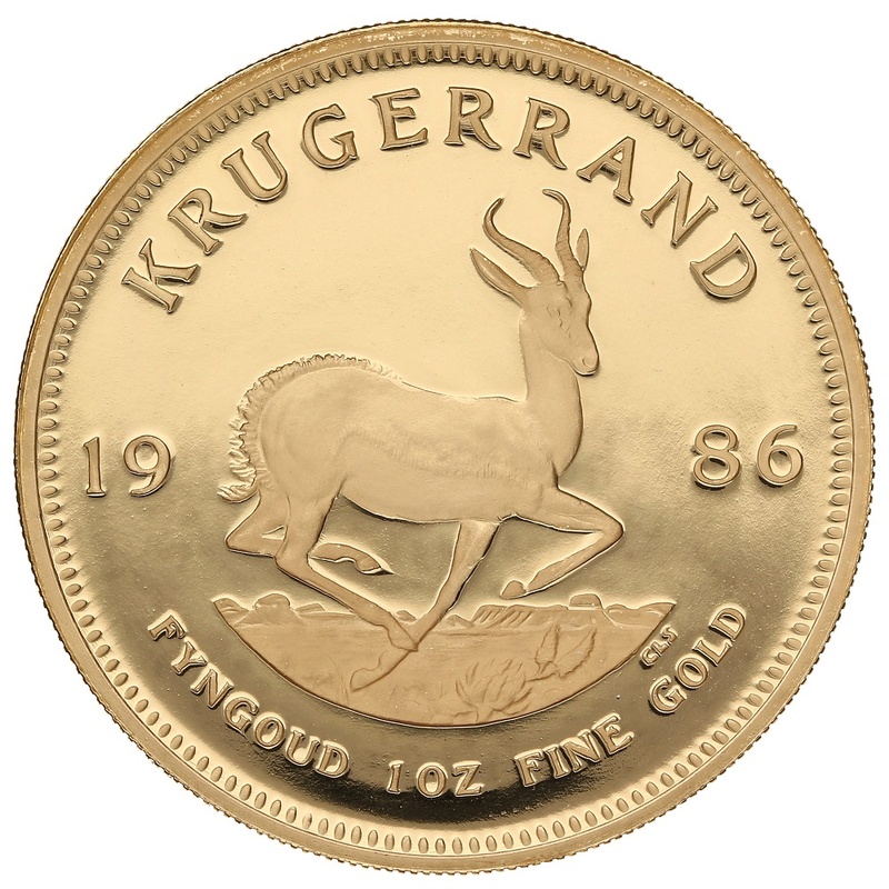 Krugerrand de 1 Once Or 1986 (Finition Particulière)