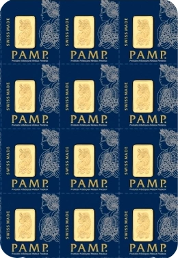 Lingots d'Or 12g (1g x 12)  PAMP