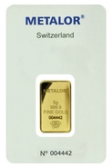 Lingot d'or de 5 grammes - Metalor