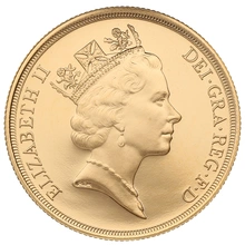 Pièce d'or de 2 livres sterling de 1990 (double souverain)
