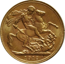 Pièce Souverain Or 1912 (P)