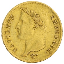20 Francs Or Napoléon I Tête Laurée 1807 A