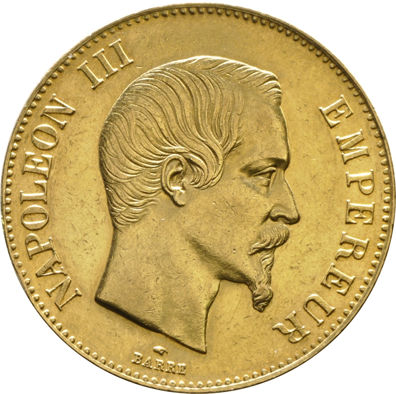 Pièce 100 Francs Or Napoléon III Tête Nue