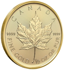 Pièce Maple Leaf Or 1/2 Once 2026