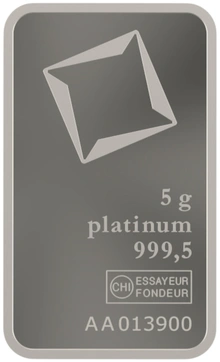 Lingot de Platine 5g Valcambi