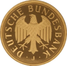 Pièce 1 Deutsche Mark Or Allemande 2001