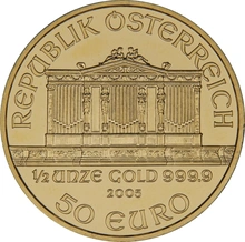 Pièce Philharmonique Or 1/2 Once 2005