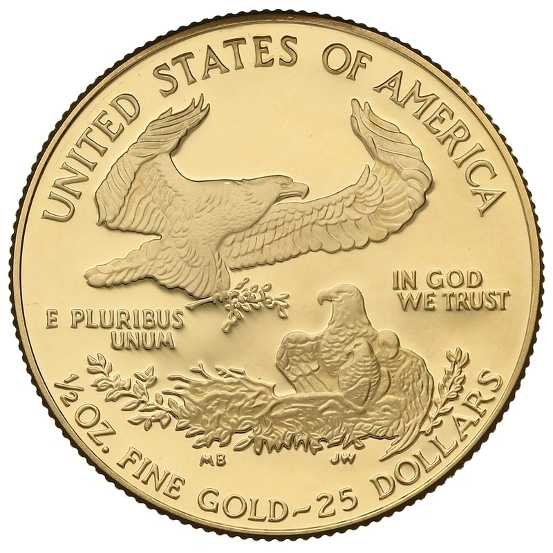 Pièce American Eagle Or 1/2 Once 