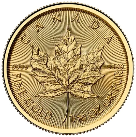 Pièce Maple Leaf Or 1/10 Once 2025