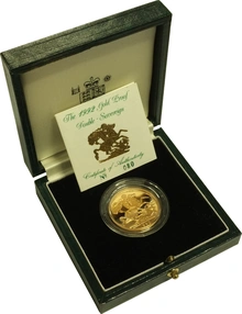 Pièce Double Souverain Or 1992 en Boîte