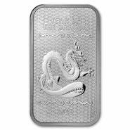 Lingot d'Argent 10 Onces 2024 Année du Dragon