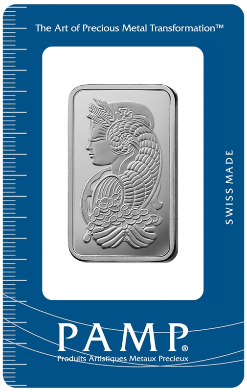1oz Palladium Bar PAMP Lady Fortuna