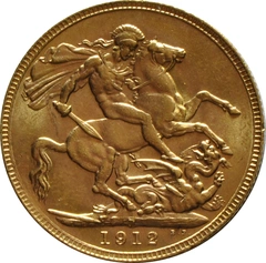 Pièce Souverain Or 1912 (P)