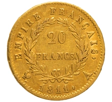 Pièce 20 Francs Or Napoléon I Tête Laurée 1811 A
