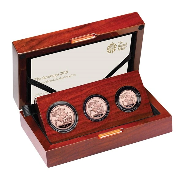 2019 Three-Coin Premium Sovereign Set