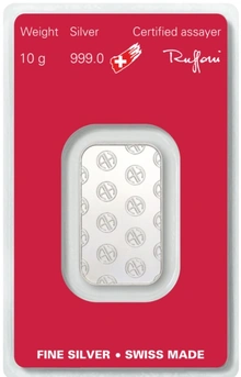 Lingot d'Argent 10g Argor-Heraeus