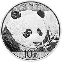 Panda Argent 1 Once dans son Coffret de Présentation 2018