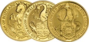 Collection Royal Mint Beast, Lunar ou Les Armoiries Royales en or 1/4 d'once (£25) - notre choix