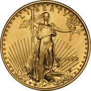 Pièce American Eagle Or 1/10 Once 1992